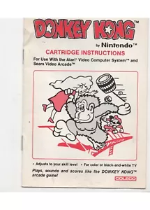 Donkey Kong Atari 2600 MANUAL ONLY NO TRACKING Authentic - Picture 1 of 1