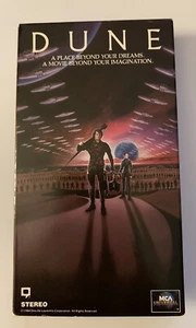 Dune RARE MCA 1st Edition 1984 VHS cult sci-fi David Lynch Frank Herbert novel - Imagen 1 de 8