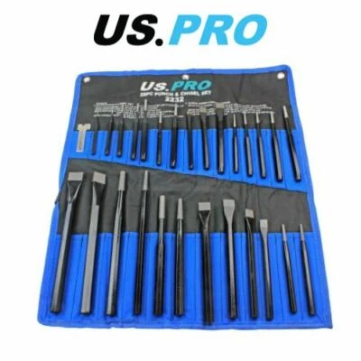 US PRO Tools 28pc Punch & Chisel Tool Set, Punches and Chisels 2232 - Image 1 of 4