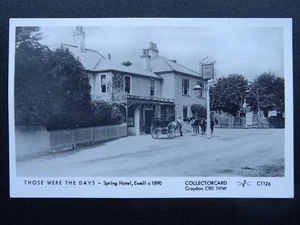London EWELL The Spring Hotel 1890 RP Postcard by Pamlin C1126 - Picture 1 of 2
