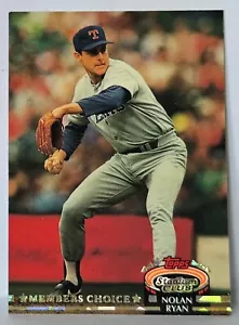 1992 Topps Stadium Club #605 Members Only Nolan Ryan M5 - Picture 1 of 1
