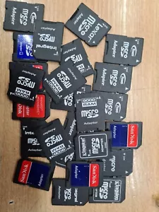 25x Micro SD SDHC Memory Card Adaptor Adapter Converter to Standart SD - Picture 1 of 2