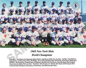 1969 NEW YORK METS WORLD SERIES CHAMPIONS BASEBALL TEAM 8X10 PHOTO COLOR #4 - Picture 1 of 1