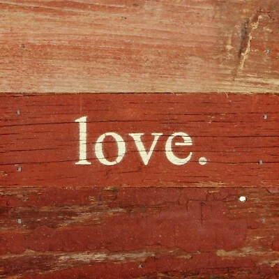 Reclaimed Wood Sign Farmhouse Inspirational 6x6in Handmade, Small Business - Image 1 of 4