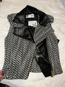LANVIN Paris Double Zip Veste Jacket Size 6uk Bnwt Rrp £1565 - Picture 1 of 8