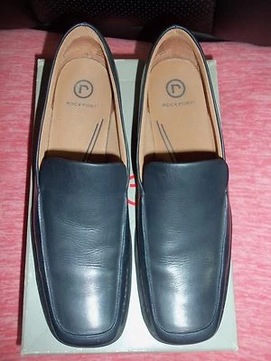 Rockport Women CC LANE Black Leather Low Heel Slip On Shoe Loafer 9.5 N - Narrow - Image 1 of 4