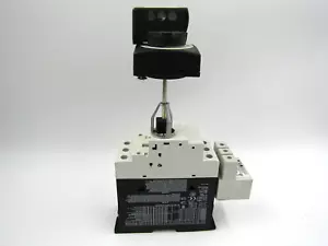 EATON PKZM4-25 motor circuit breaker w/ Door Rotary Handle & Terminal Adapter - Picture 1 of 12