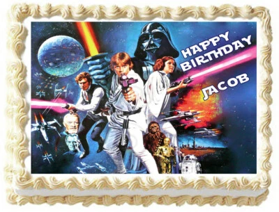 STAR WARS Party Edible cake topper image - Image 1 of 2