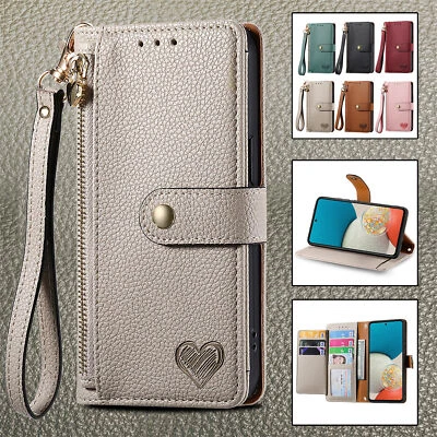 Leather Flip Case Wallet Stand Cover For Xiaomi Redmi 10 10c 10a K40S Note 10 5G - Image 1 of 4