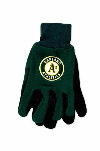 McArthur MLB Oakland Athletics Embroidered Utility Gloves Pr. One Size Fits Most Cover