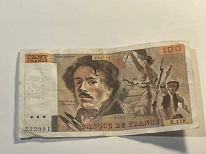 Billet France 100 Francs Delacroix 1987 (L1-6/16) - Picture 1 of 2