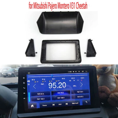 9" Inch 2Din Car Radio Fascia for Mitsubishi Pajero Montero V31 Cheetah Kingbox - Image 1 of 4
