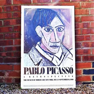 MoMA Exhibition advertising poster Pablo Picasso Retrospective original 1980 art - Picture 1 of 11