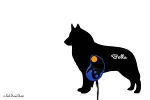 Perro Tervuren Belga - Nombre Personalizado Perro Correa - Gancho de Pared - Imagen 1 de 3