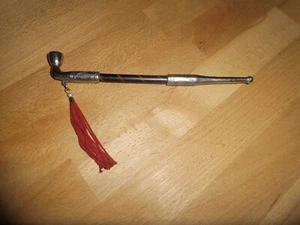 Antike Japanische Pfeife aus Bronze und Bambus - Bild 1 von 4