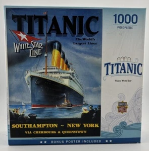 Titanic White Star 1000 piece Puzzle Unopened Puzzle *NEW* With Opened Box. - Picture 1 of 6