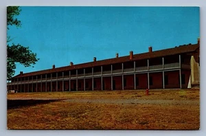 Postcard Vtg Wyoming Cavalry Barrack Fort Laramie Building - Picture 1 of 2