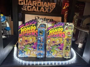 Savage Mondo Blitzers Kenner 1991 Full Wave On Card Rare Vintage VG+ - Picture 1 of 10