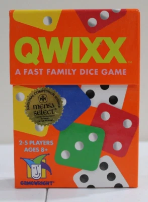 QWIXX A Fast Family Dice Game By Gamewright Mensa Select Ages 8+ 2+ Players NEW - Image 1 of 4