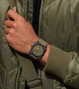 Bell & Ross BR 03 Military Ceramic Automatic Green Men's 41mm - BR03A-MIL-CE/SRB - Picture 1 of 9