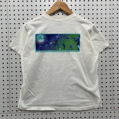 Vintage 90s Adidas Shirt White Youth Kids Large Made in USA 18.5x21 - Image 1 of 4