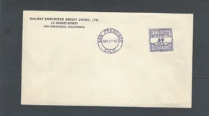 1943 COVER SAN FRANCISCO CA RAILWAY EMPLOYEES CREDIT UNION - Picture 1 of 1