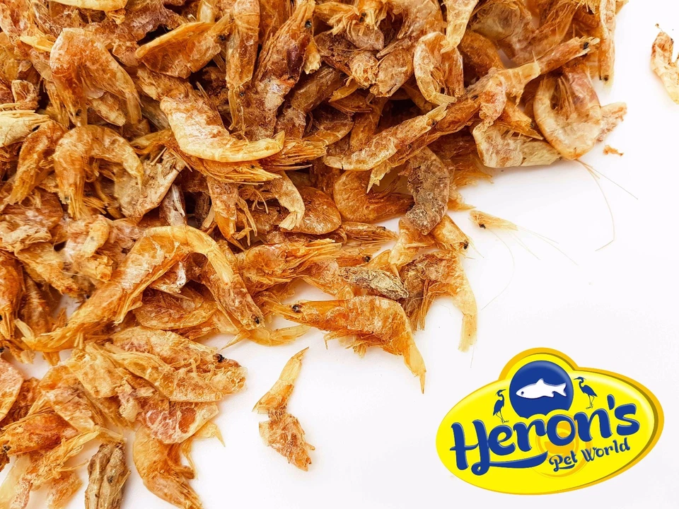 HERONS Natural Dried Shrimp 50g 100g 200g FISH, CICHLID, TURTLE & TERRAPIN FOOD  - Image 1 of 1