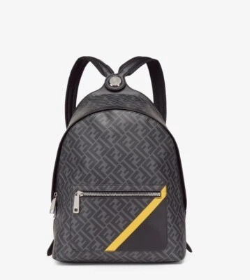 MOCHILA FENDI DIAGONAL NYLON NEGRO Foto 1 de 2