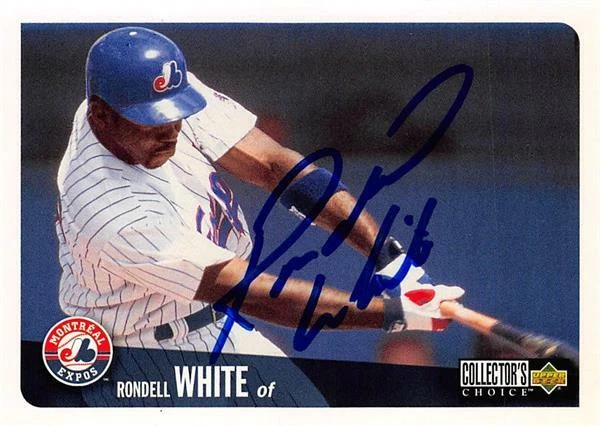 Rondell White autographed Baseball Card Montreal Expos, SC 1996 Upper Deck #215 - Image 1 of 1