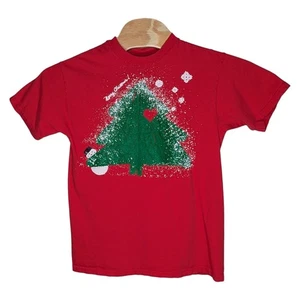 Vintage 1991 Merry Christmas Snowman Tree T-Shirt Medium Bubbling Creek Co USA - Bild 1 von 12