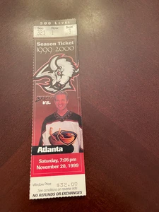 Boleto Atlanta Thrashers @ Buffalo Sabres 20/11/99 - NHL - MT - Imagen 1 de 1