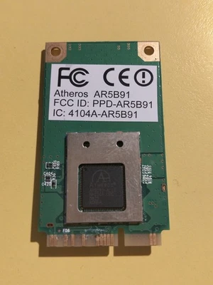 Atheros AR5B91 AR9281 WiFi 802.11b/g/n 300Mbps Mini PCI-E Half WLAN Notebook - Immagine 1 di 2