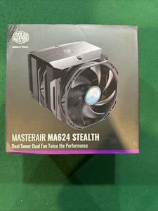 Cooler Master MasterAir MA624 Stealth CPU Air Cooler, 6 Heat Pipes, Nickel Plate - Picture 1 of 6