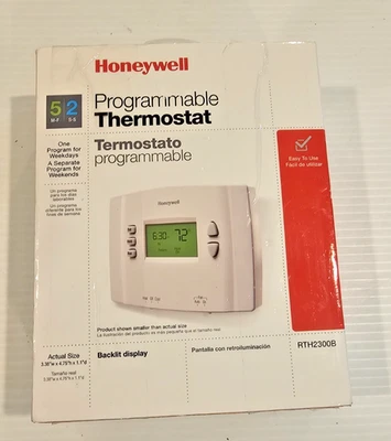 Honeywell 5-2 Day Programmable Thermostat RTH2300B Heat/Cool  NEW SEALED - Image 1 of 4