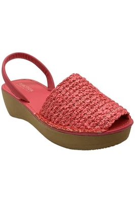 Sandalia de cuña Kenneth Cole Reaction láser de vidrio fino EVA rosa Foto 1 de 3