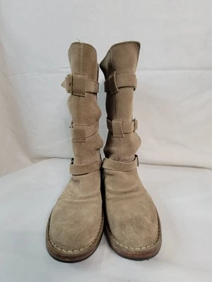 Botas de motociclista FIORENTINI + BAKER para mujer Eternity de gamuza tostada hasta la rodilla EE. UU. 7 Foto 1 de 4