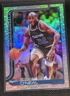 2025-26 Topps Шакил О'Нил фольга узор логотип Fanatics эксклюзивный #260 Magic - Изображение 1 из 2