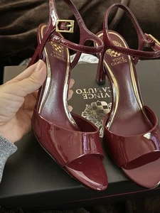 Vince Camuto “Lilah” Women's Wine Red Open-Toe Heels Wine - Bild 1 von 13