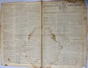 Mass Charlestown / American Recorder and Charlestown the Advertiser 1st ed 1786 - Picture 1 of 2