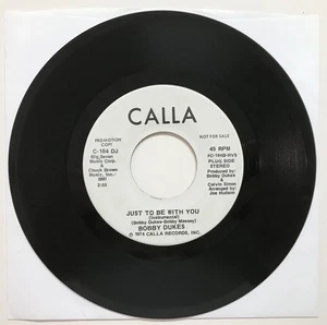 BOBBY DUKES: Just to Be With You (Vinyl 7" Single) NM Instrumental - Imagen 1 de 2
