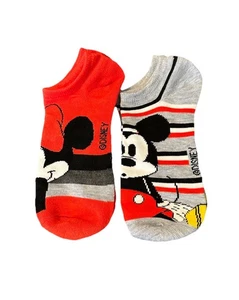 Disney tief ausgeschnittene Socken Mickey Mouse Minnie Mouse niedrige Söckchen 2 Paar neu ohne Etikett - Bild 1 von 8