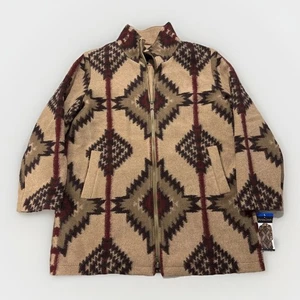 Pendleton Damen Wollmischung Walker Mantel Gr. XL hellbraun, grün Neu mit Etikett - Bild 1 von 4