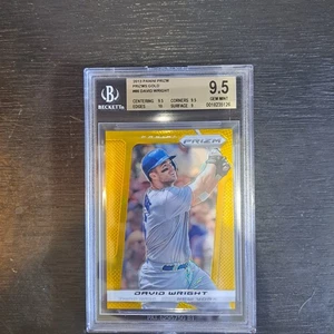 2013 PRIZM PRIZMS GOLD #d/10 DAVID WRIGHT NEW YORK METS BGS 9.5 RARE - Picture 1 of 2