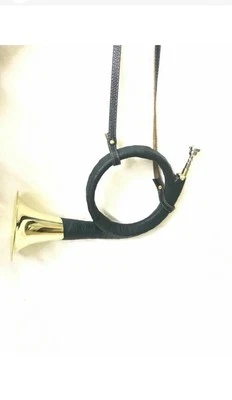BB French Hunting Horn Musical Instrument Made Of Real Solid Brass - image 1 of 4