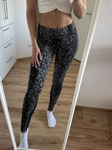 Nike Performance Leggings Tights M 38 Laufhose grau schwarz Power Epic Lux - Bild 1 von 8