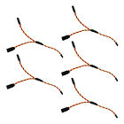 5Pcs 3Pin For JR Servo 1 Male to 2 Female Y-Harness Extension Twisted Cable Wire