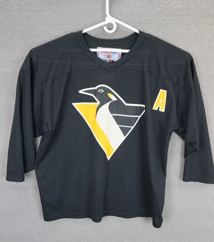 Vintage CCM NHL Pittsburgh Penguins Jaromir Jagr #68 Jersey XL Assistant Captain Cover