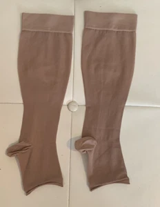 Absolute Support Sheer Open Toe Compression Socks Size M - Picture 1 of 2