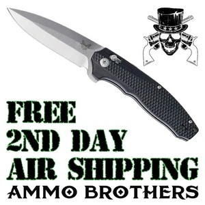 Benchmade 495 Vector Black Assisted-Opening Folding Knife - NEW - Picture 1 of 3