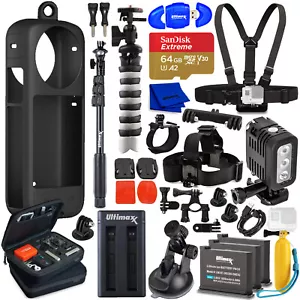 3 Battery Accessory Bundle for Insta360 ONE X3 Pocket Action Camera - Picture 1 of 8